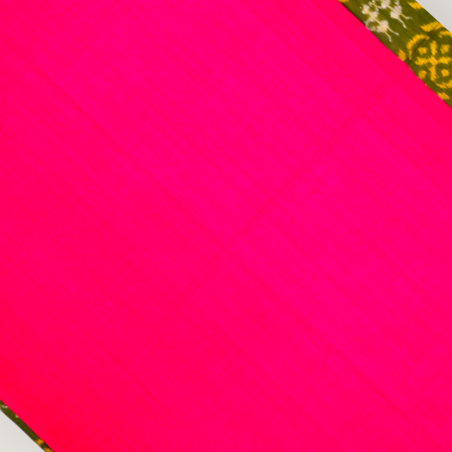 TSC Bandha Cotton Saree in Green |Yellow| Red with Tribal, Flowers | Geometrical Motifs