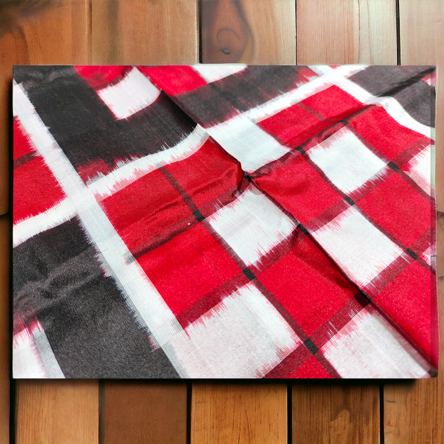 TSC Bandha Pure Silk Saree in Red | Black | White in Pasapalli Patterns | Silk Saree for women