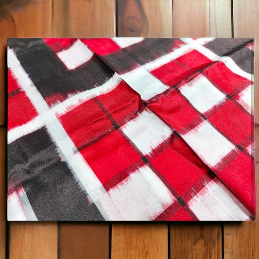 TSC Bandha Pure Silk Saree in Red | Black | White in Pasapalli Patterns | Silk Saree for women