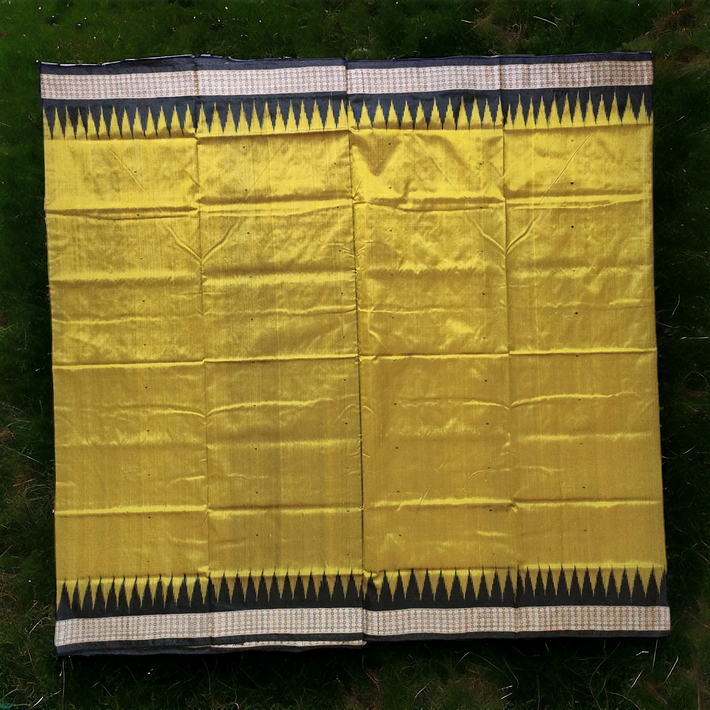 TSC Green Silk Saree with Intricate Bomkai Designs