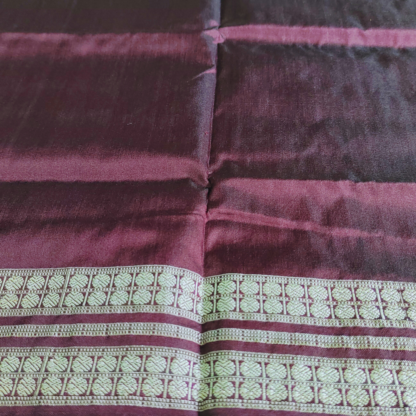 TSC Bandha and Bomkai Premium Silk Saree in Deep Purple, Coffee Brown, and Silver with Sambalpuri Motifs | Saree for events