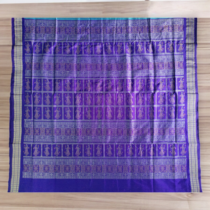 TSC Bomkai Premium Silk Saree in Royal Blue | Silk Saree for women